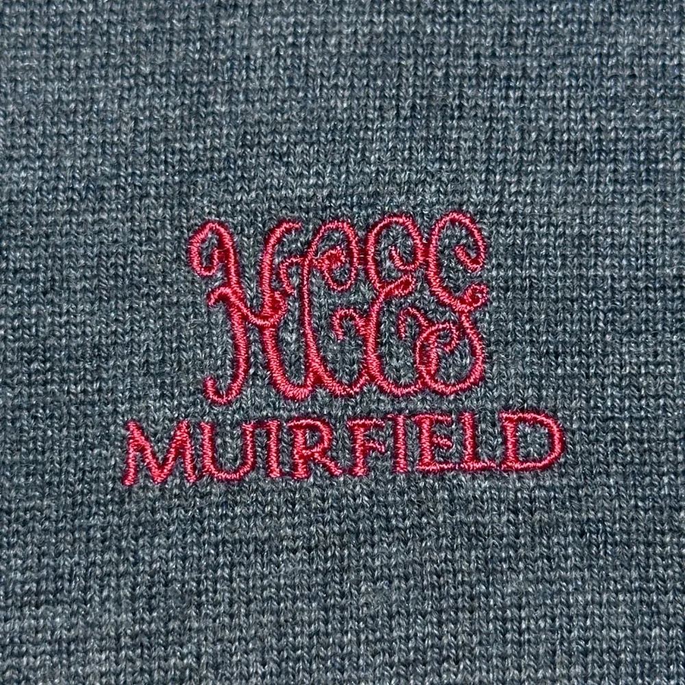 Peter Millar 1/4 Zip Sweater Mens Large Merino Wool Silk Muirfield Golf Scotland